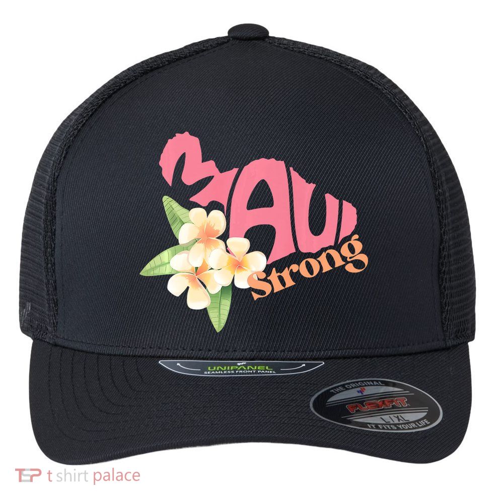 Pray For Maui Hawaii Strong Maui Relief Tee Hawaii Fire Victims Flexfit Unipanel Trucker Cap