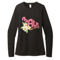 Pray For Maui Hawaii Strong Maui Relief Tee Hawaii Fire Victims Womens CVC Long Sleeve Shirt