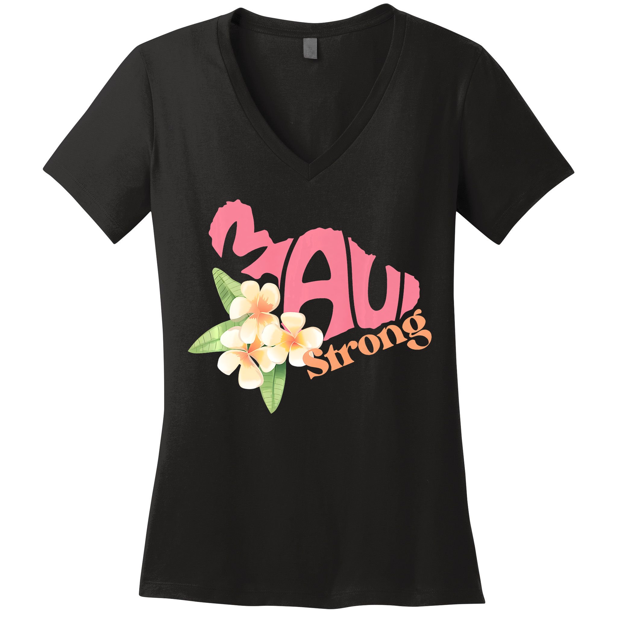 Pray For Maui Hawaii Strong Maui Relief Tee Hawaii Fire Victims Women's V-Neck T-Shirt