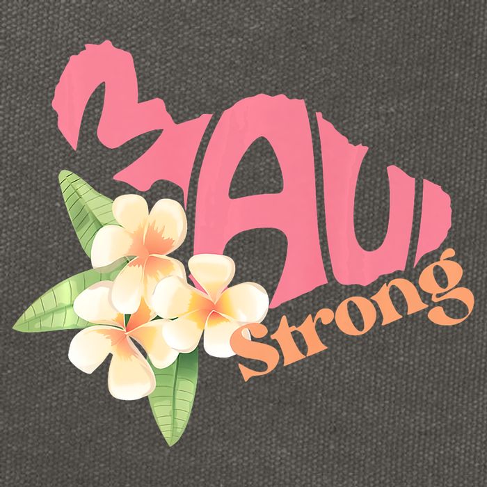 Pray For Maui Hawaii Strong Maui Relief Tee Hawaii Fire Victims Cotton Canvas Backpack
