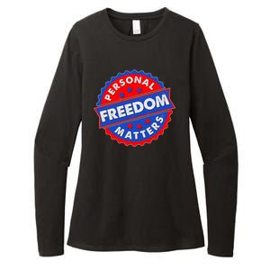 Personal Freedom Matters Emblem Womens CVC Long Sleeve Shirt