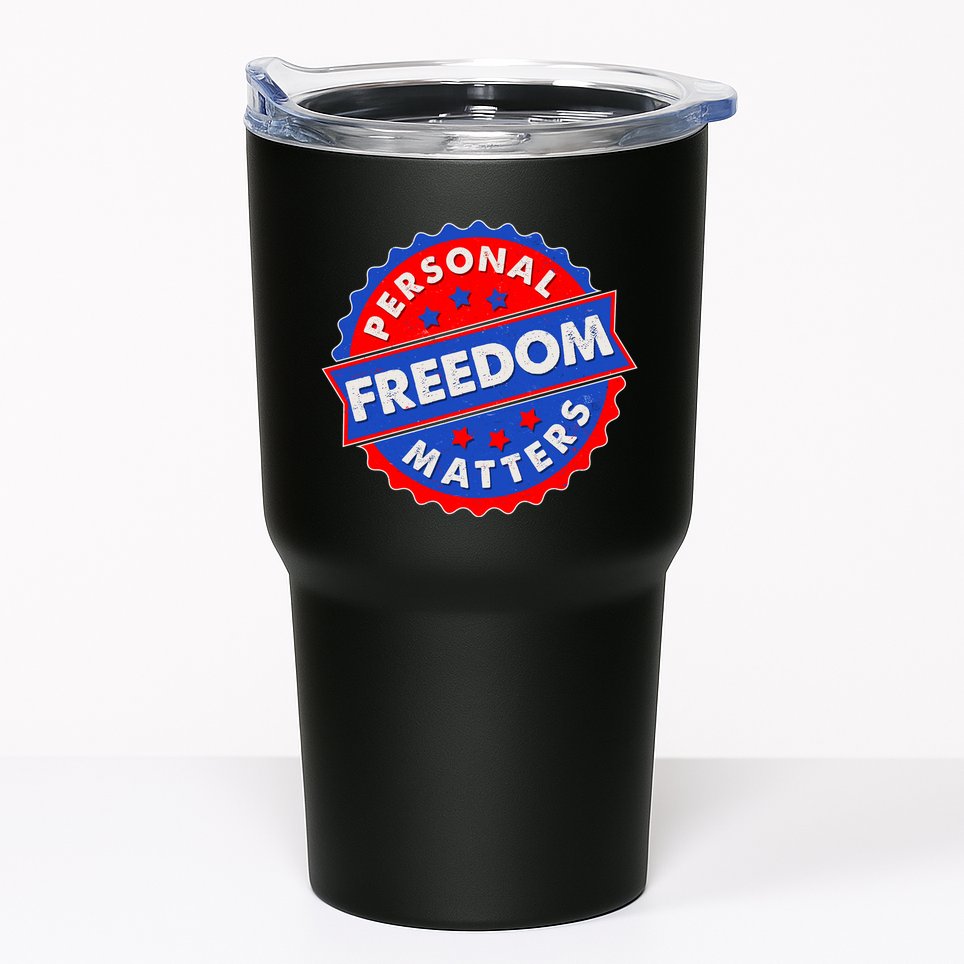 Personal Freedom Matters Emblem Tumbler