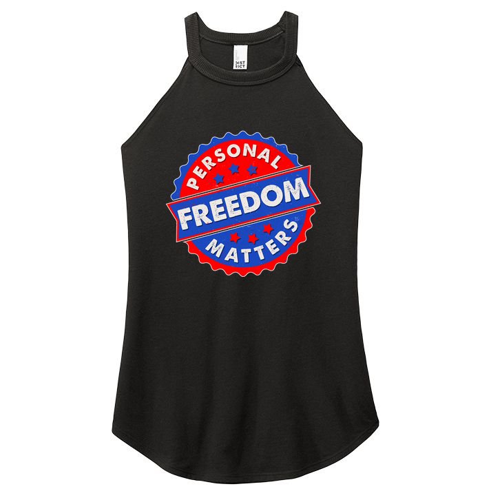 Personal Freedom Matters Emblem Women's Perfect Tri Rocker Tank