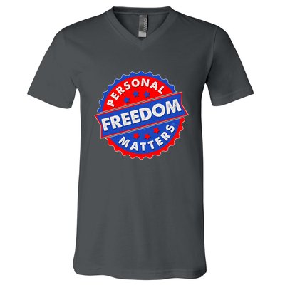 Personal Freedom Matters Emblem V-Neck T-Shirt