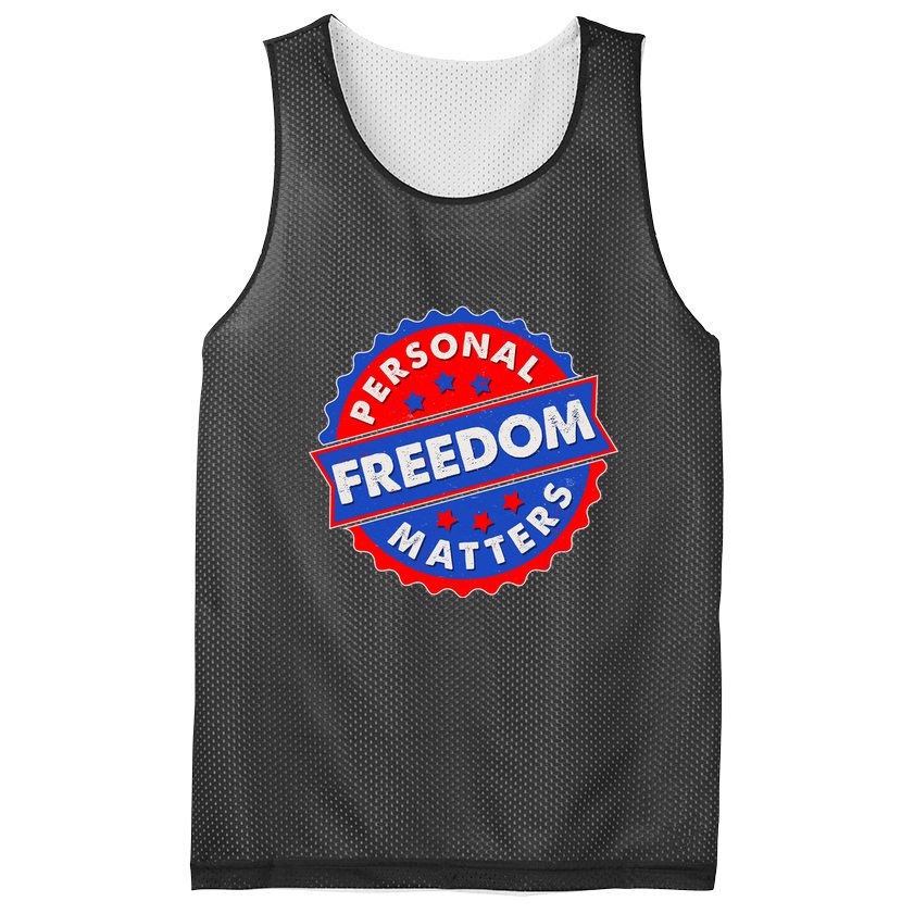 Personal Freedom Matters Emblem Mesh Reversible Basketball Jersey Tank