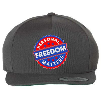 Personal Freedom Matters Emblem Wool Snapback Cap