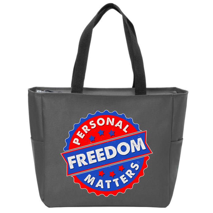 Personal Freedom Matters Emblem Zip Tote Bag