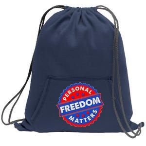 Personal Freedom Matters Emblem Sweatshirt Cinch Pack Bag