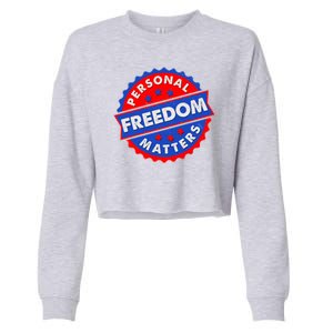 Personal Freedom Matters Emblem Cropped Pullover Crew