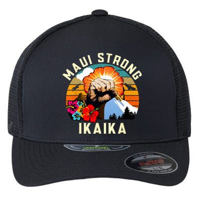 Pray For Maui Hawaii Strong Tee Apparel Matching Family Flexfit Unipanel Trucker Cap