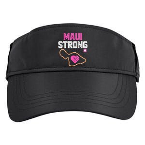 Pray For Maui Hawaii Strong Adult Drive Performance Visor