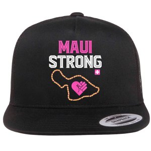 Pray For Maui Hawaii Strong Flat Bill Trucker Hat