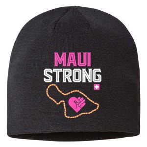 Pray For Maui Hawaii Strong Sustainable Beanie