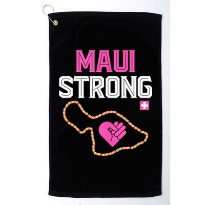 Pray For Maui Hawaii Strong Platinum Collection Golf Towel