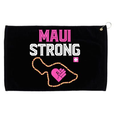 Pray For Maui Hawaii Strong Grommeted Golf Towel