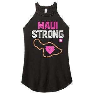 Pray For Maui Hawaii Strong Women's Perfect Tri Rocker Tank