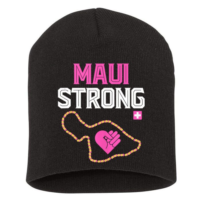 Pray For Maui Hawaii Strong Short Acrylic Beanie