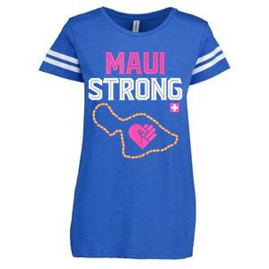 Pray For Maui Hawaii Strong Enza Ladies Jersey Football T-Shirt