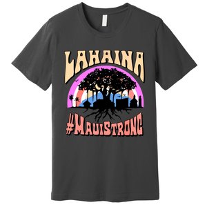 Pray For Maui Hawaii Maui Strong Lahaina Banyan Tree Gift Premium T-Shirt