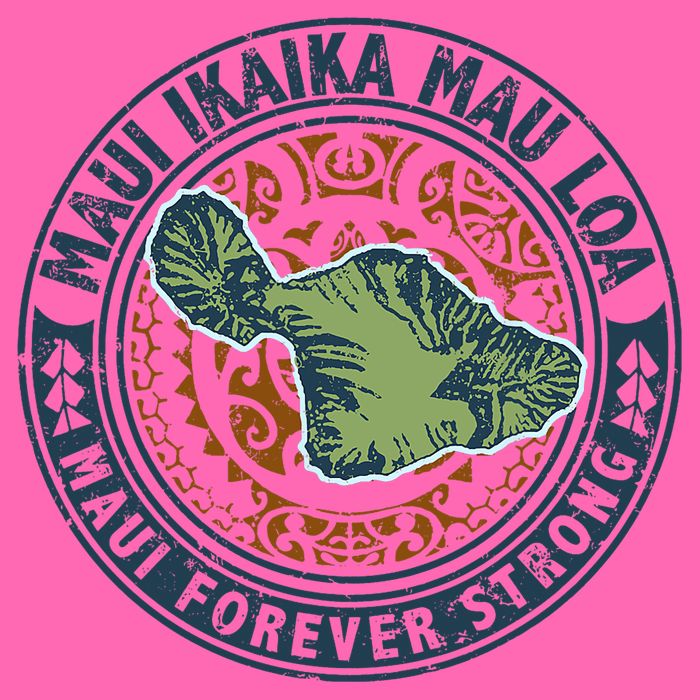 Pray For Maui Hawaii Strong Stripe Pom Pom Beanie