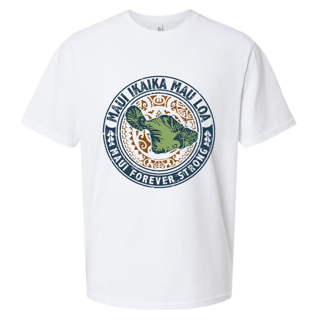 Pray For Maui Hawaii Strong Sueded Cloud Jersey T-Shirt