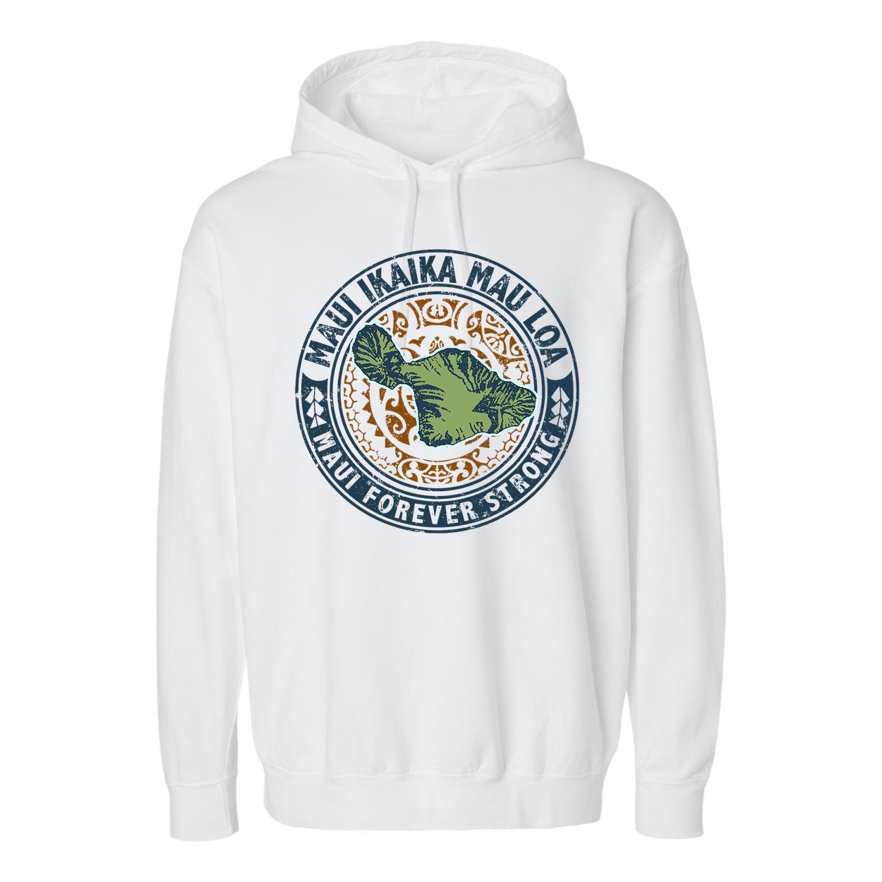 Pray For Maui Hawaii Strong Garment-Dyed Fleece Hoodie