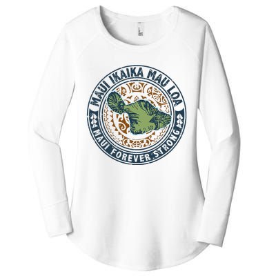 Pray For Maui Hawaii Strong Women's Perfect Tri Tunic Long Sleeve Shirt