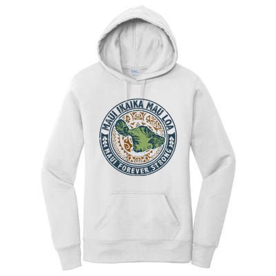 Pray For Maui Hawaii Strong Women's Pullover Hoodie