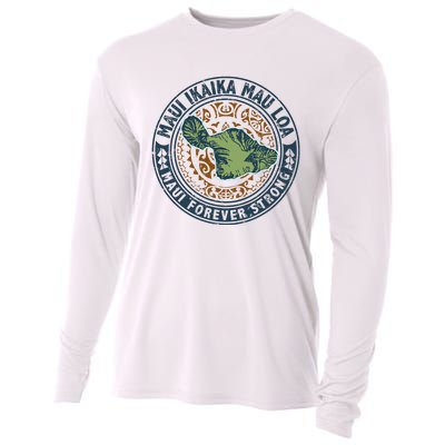 Pray For Maui Hawaii Strong Cooling Performance Long Sleeve Crew