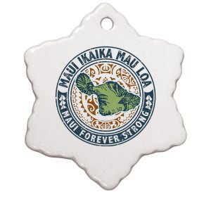 Pray For Maui Hawaii Strong Ceramic Star Ornament