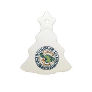 Pray For Maui Hawaii Strong Ceramic Tree Ornament