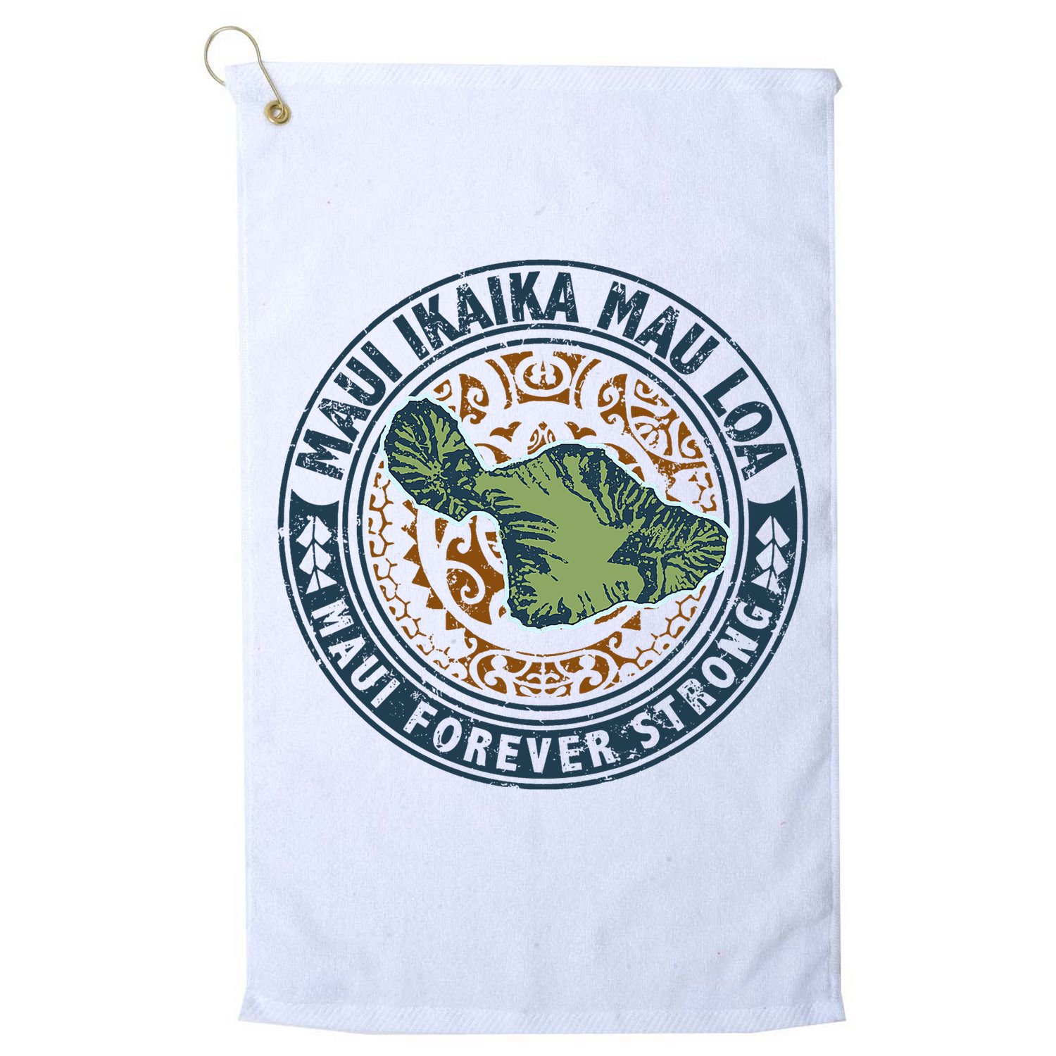 Pray For Maui Hawaii Strong Golf Towel