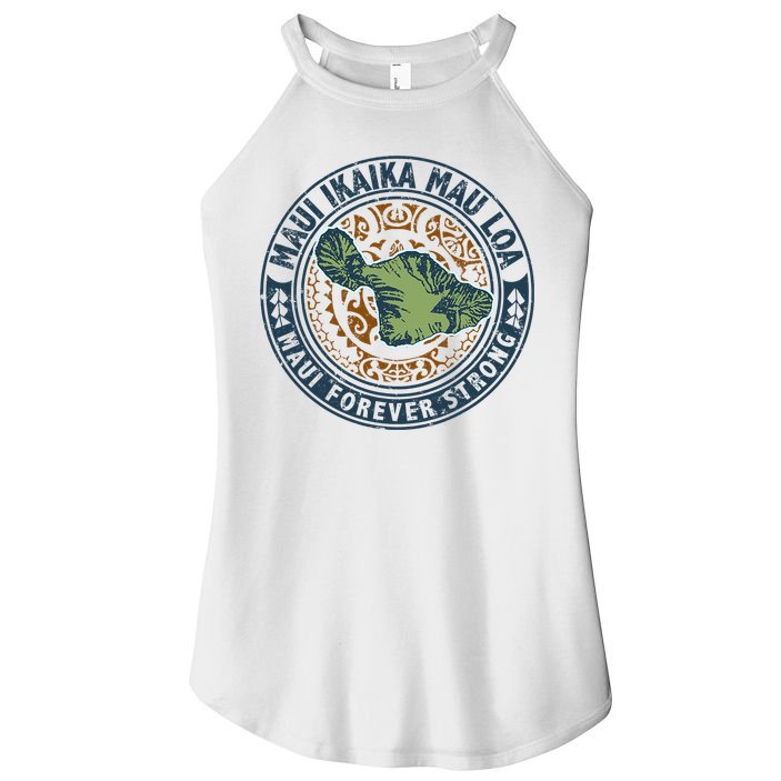 Pray For Maui Hawaii Strong Women's Perfect Tri Rocker Tank