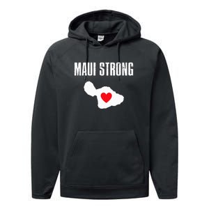 Pray For Maui Hawaii Strong Lahaina Fires Gift Performance Fleece Hoodie