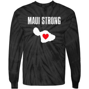 Pray For Maui Hawaii Strong Lahaina Fires Gift Tie-Dye Long Sleeve Shirt