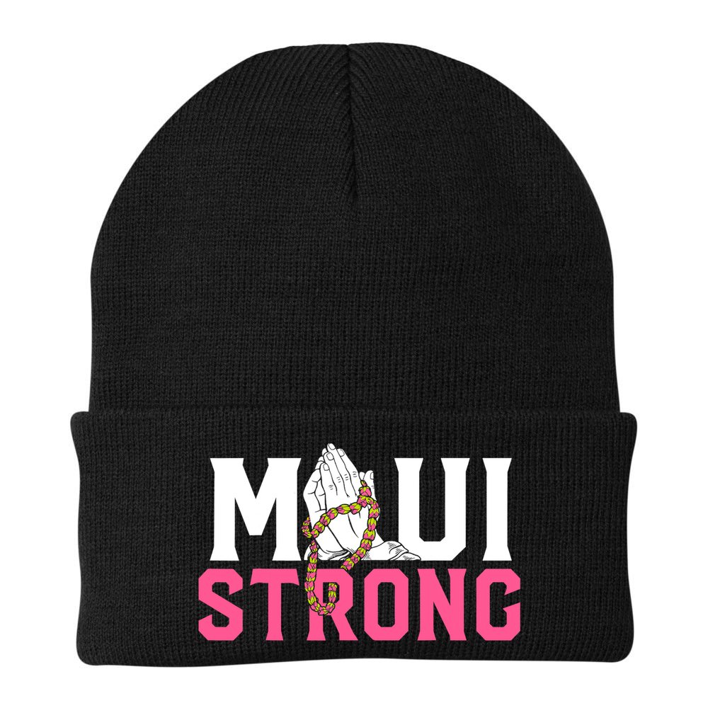Pray For Maui Hawaii Strong Support For Hawaii Fire Victims Beanie