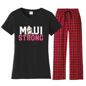 Pray For Maui Hawaii Strong Support For Hawaii Fire Victims Women's Flannel Pajama Set