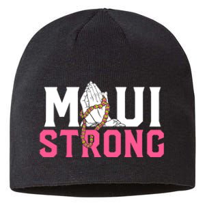 Pray For Maui Hawaii Strong Support For Hawaii Fire Victims Sustainable Beanie