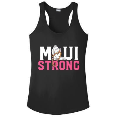 Pray For Maui Hawaii Strong Support For Hawaii Fire Victims Ladies PosiCharge Competitor Racerback Tank