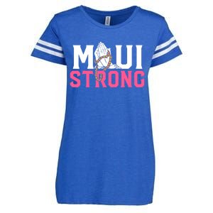 Pray For Maui Hawaii Strong Support For Hawaii Fire Victims Enza Ladies Jersey Football T-Shirt