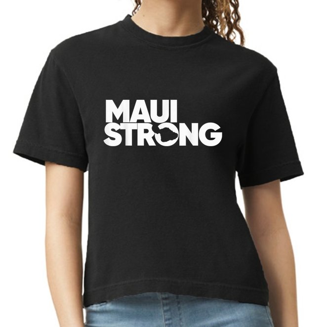Pray for Maui Hawaii Strong Comfort Colors Boxy T-Shirt