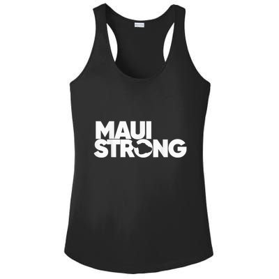 Pray for Maui Hawaii Strong Ladies PosiCharge Competitor Racerback Tank