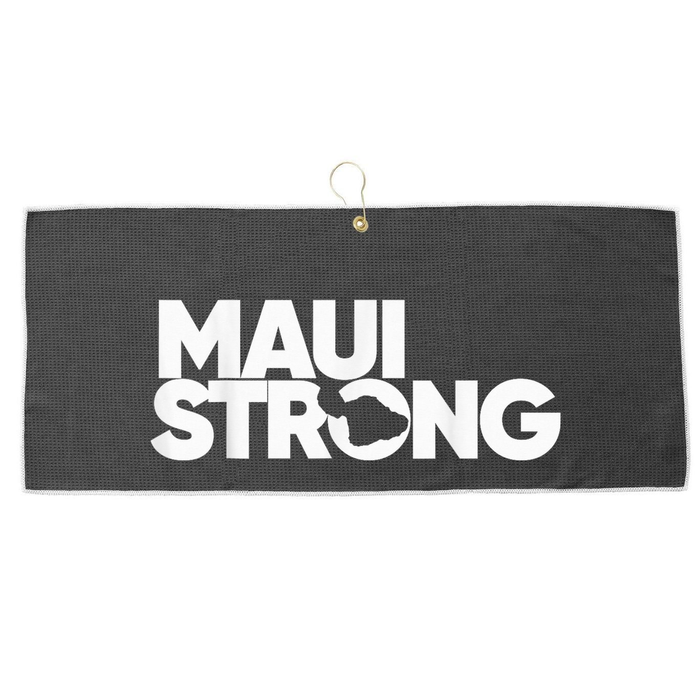 Pray for Maui Hawaii Strong Large Microfiber Waffle Golf Towel
