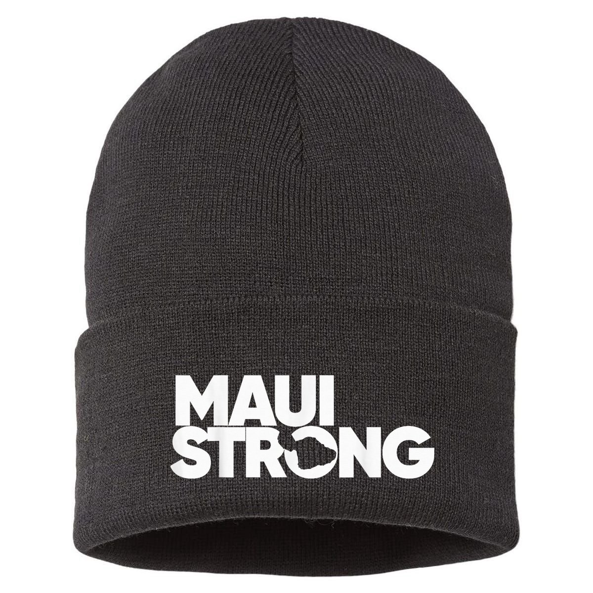 Pray for Maui Hawaii Strong Sustainable Knit Beanie