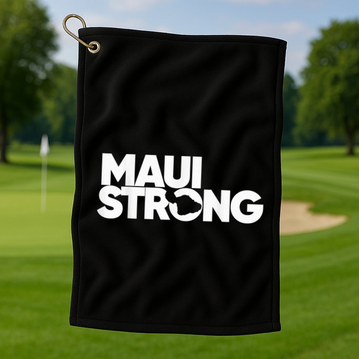 Pray for Maui Hawaii Strong Golf Towel