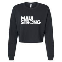 Pray for Maui Hawaii Strong Cropped Pullover Crew