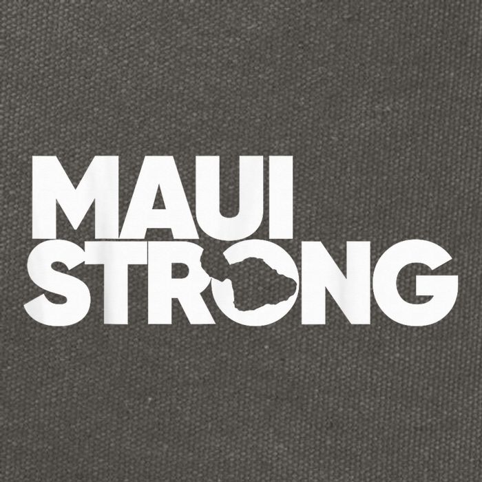 Pray for Maui Hawaii Strong Cotton Canvas Backpack