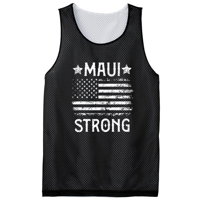 Pray For Maui Hawaii Strong American Flag Lahaina Fires Gift Mesh Reversible Basketball Jersey Tank