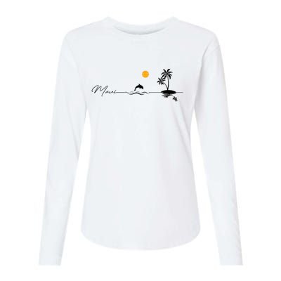 Pray For Maui Hawaii Strong Maui Hawaii Lahaina Womens Cotton Relaxed Long Sleeve T-Shirt