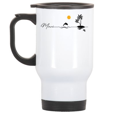 Pray For Maui Hawaii Strong Maui Hawaii Lahaina Stainless Steel Travel Mug